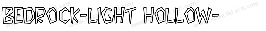Bedrock-Light Hollow字体转换